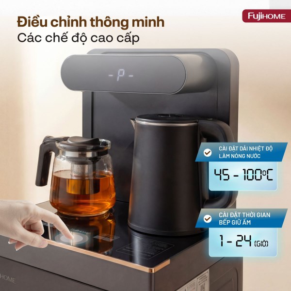 Cây nước nóng lạnh kết hợp bàn pha trà, cafe Fujihome TB392N